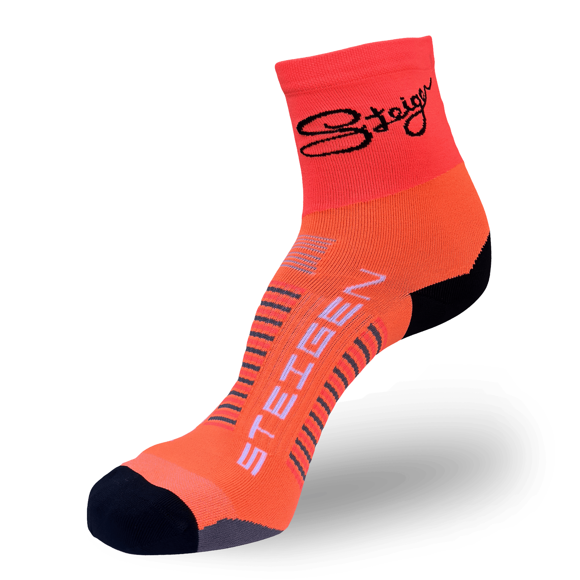 Fizzy Orange Running Socks ½ Length