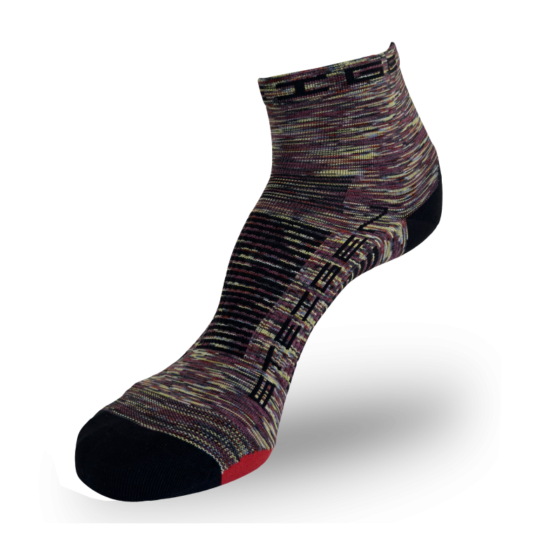 Melange Running Socks ¼ Length