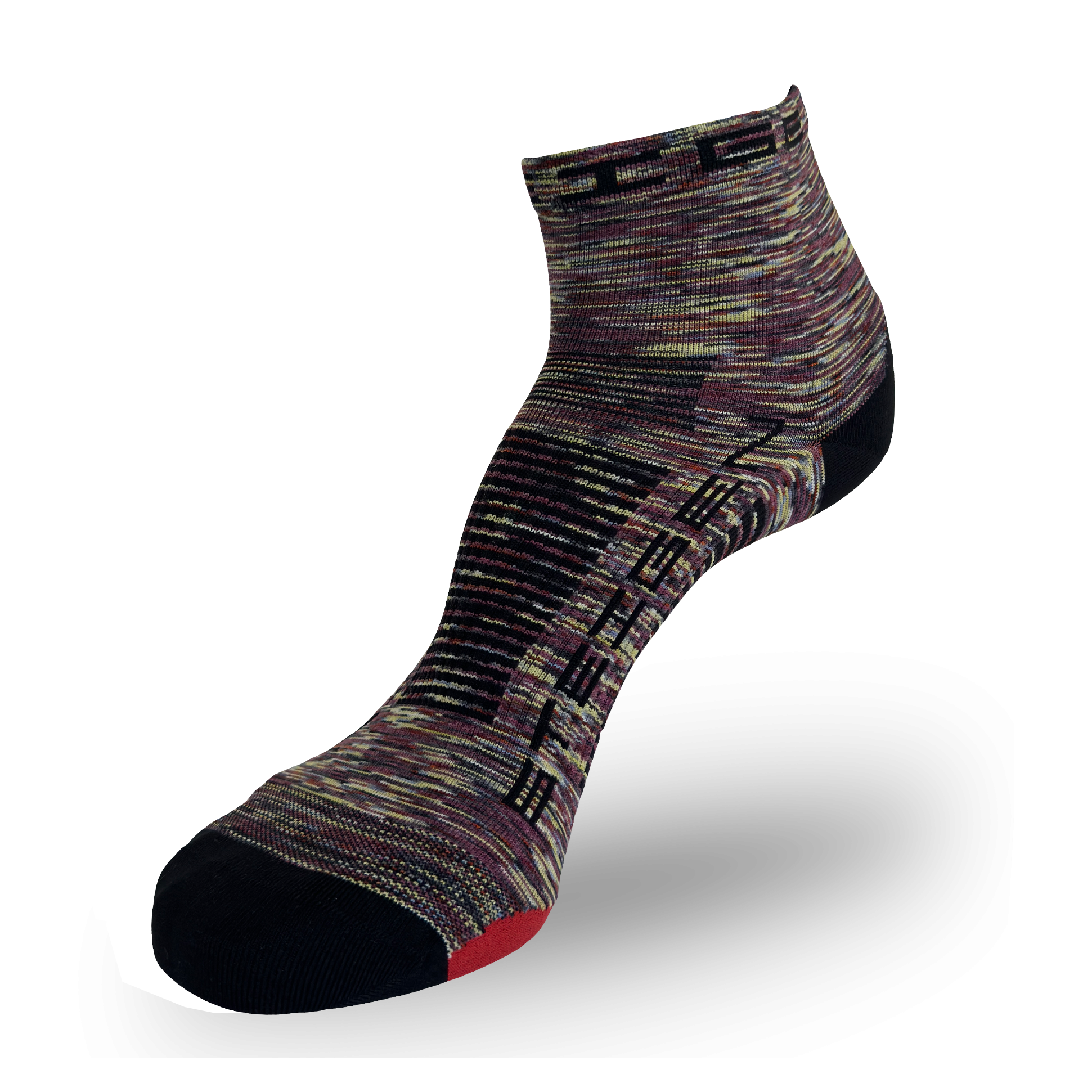 Melange Running Socks ¼ Length