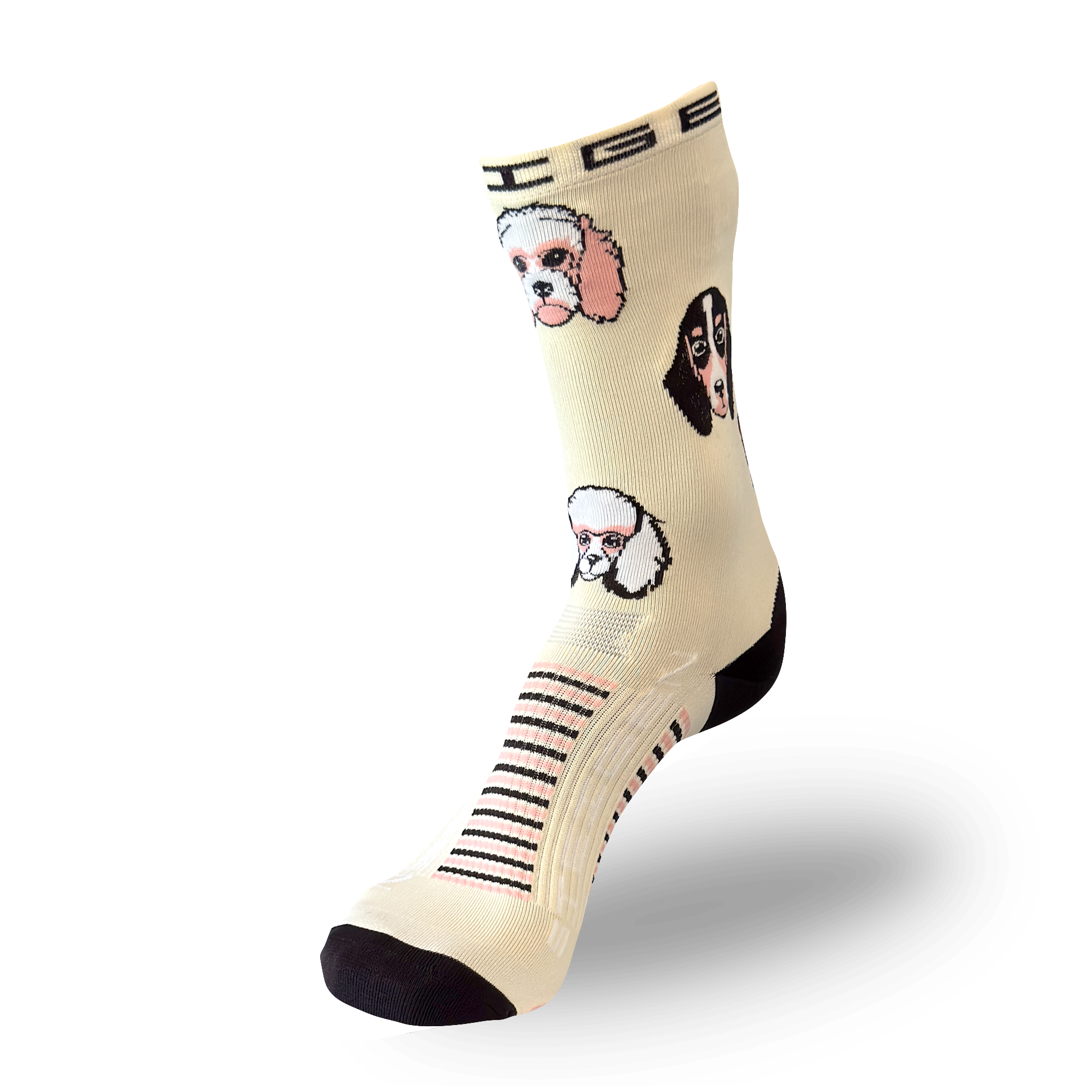 Dogs Running Socks ¾ Length